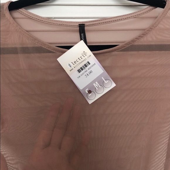 Nude Mesh Bodysuit - Picture 2 of 2